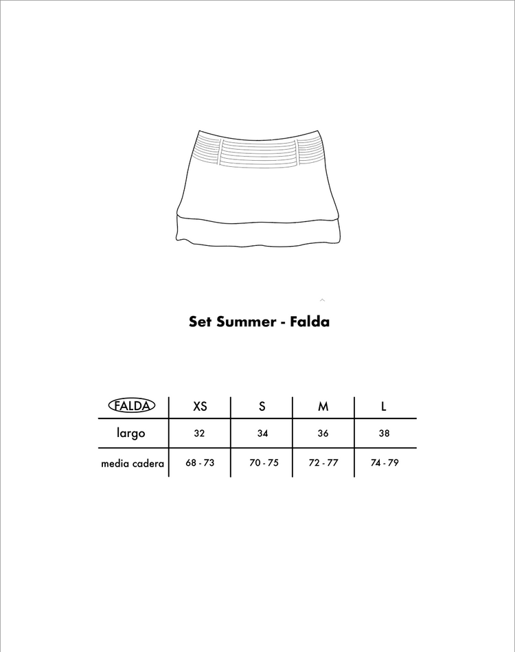 Mini Skirt Summer - White