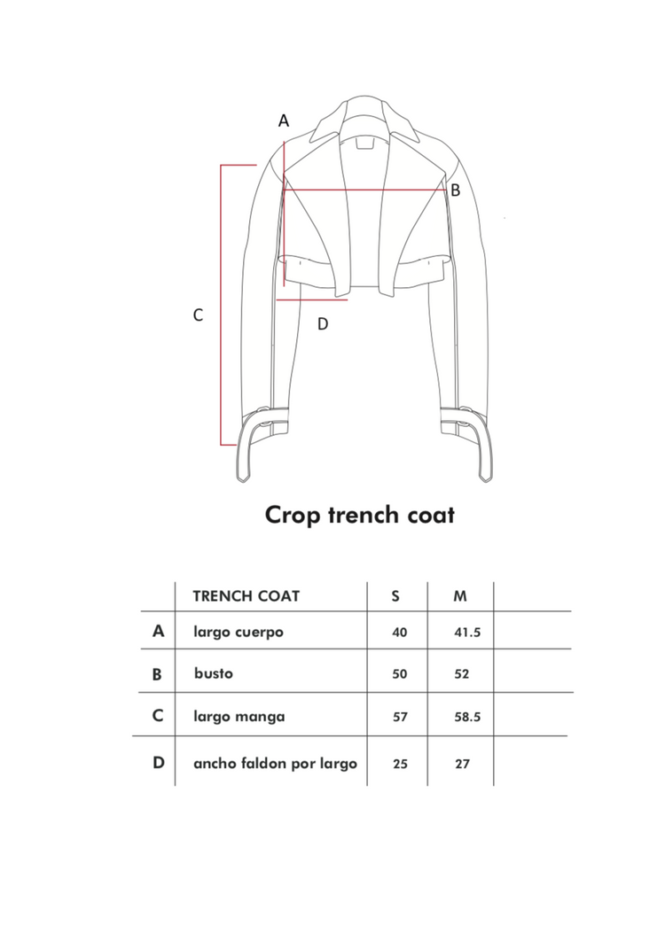 Crop Trench Coat